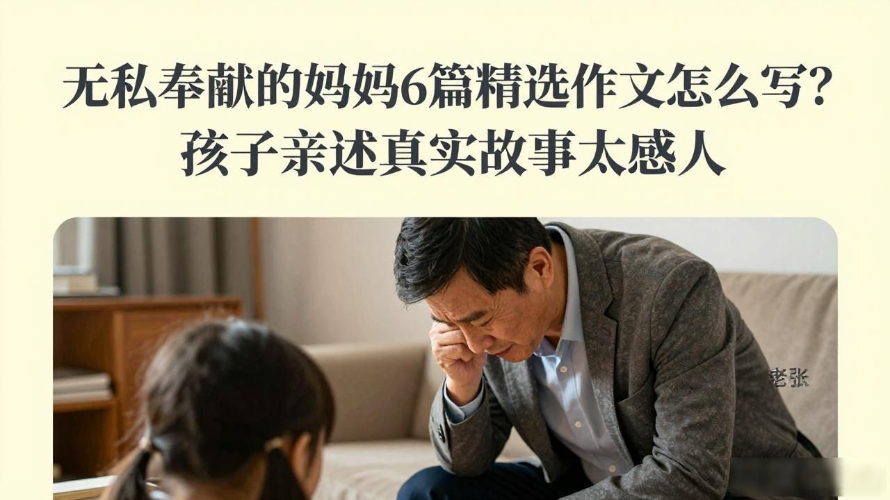 无私奉献的妈妈6篇精选作文怎么写？孩子亲述真实故事太感人