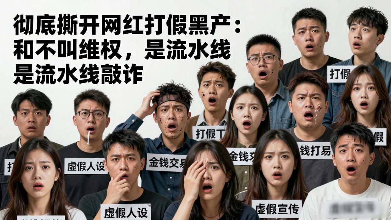 怎么爆网红的黑料,_松哥打虎敲诈牟利_网红打假黑产